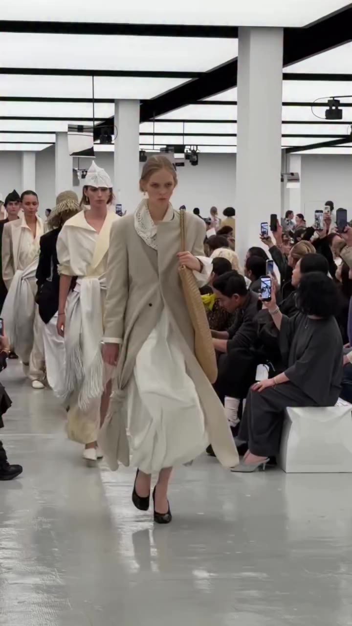 Bottega Veneta showcases the Spring 2027 collection today in Milan, with…