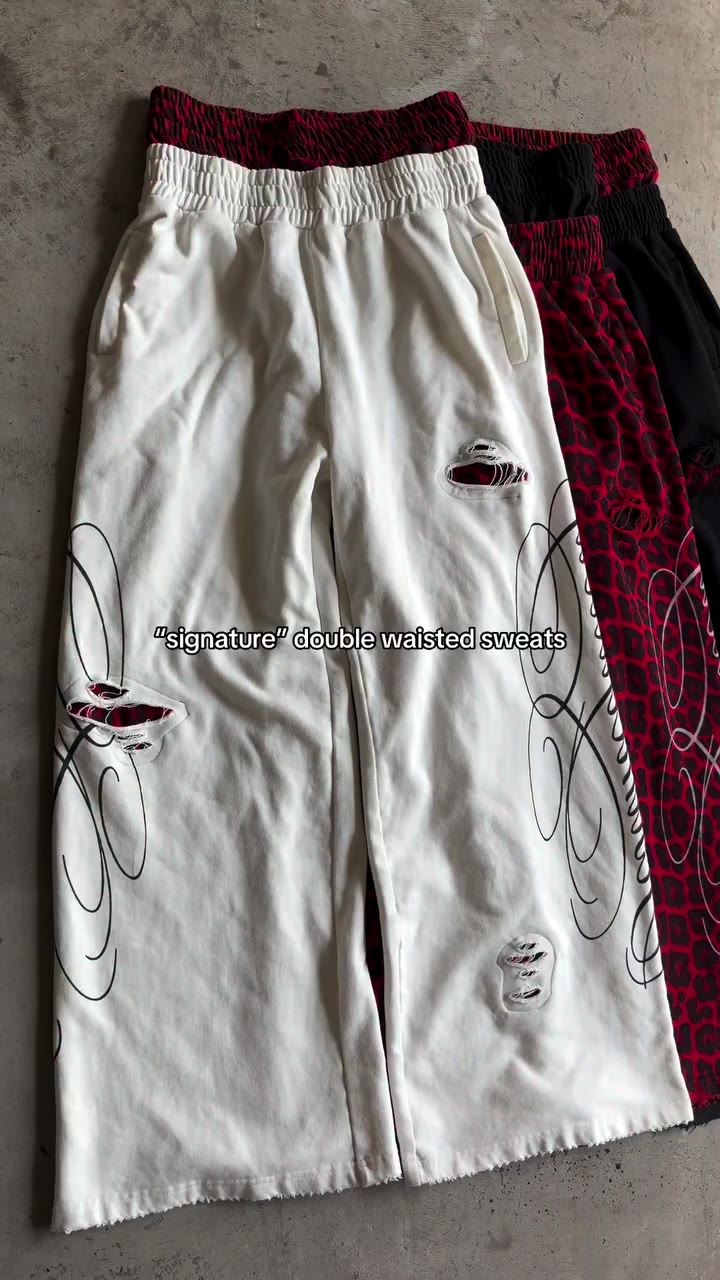 “signature” double waisted sweats next day shipping #viralreels #sesame…