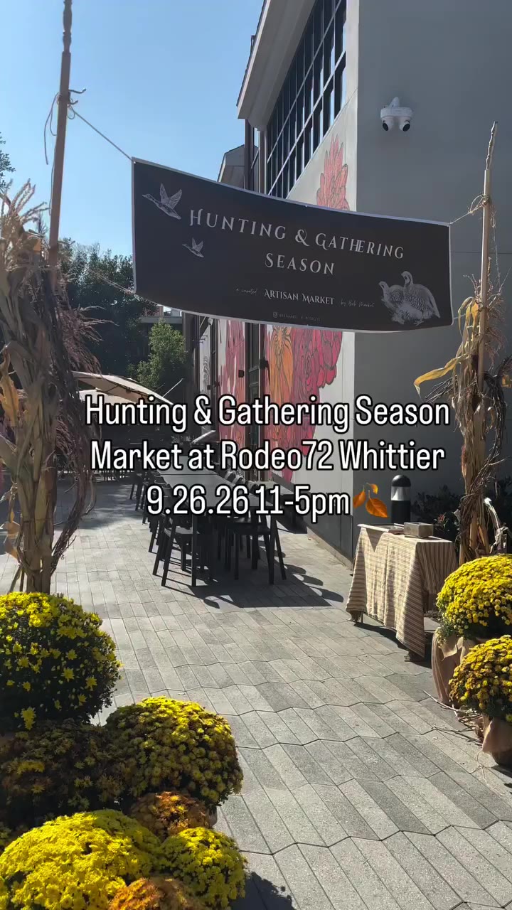 Event in Whittier today until 5! The cutest hunting & gathering market 🍂 so…