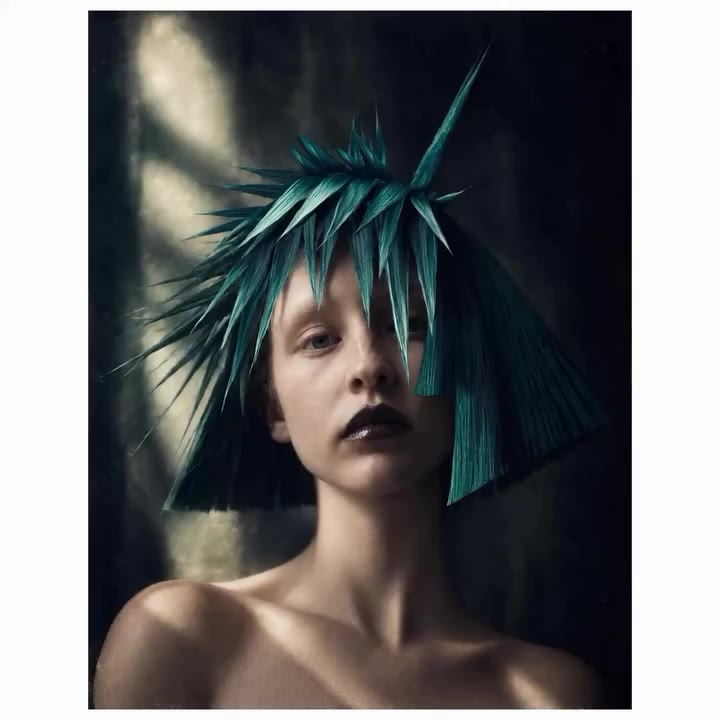 【Hair as Headpiece】 Personal Project # 320 inspired by Harper’s Bazaar 2005…