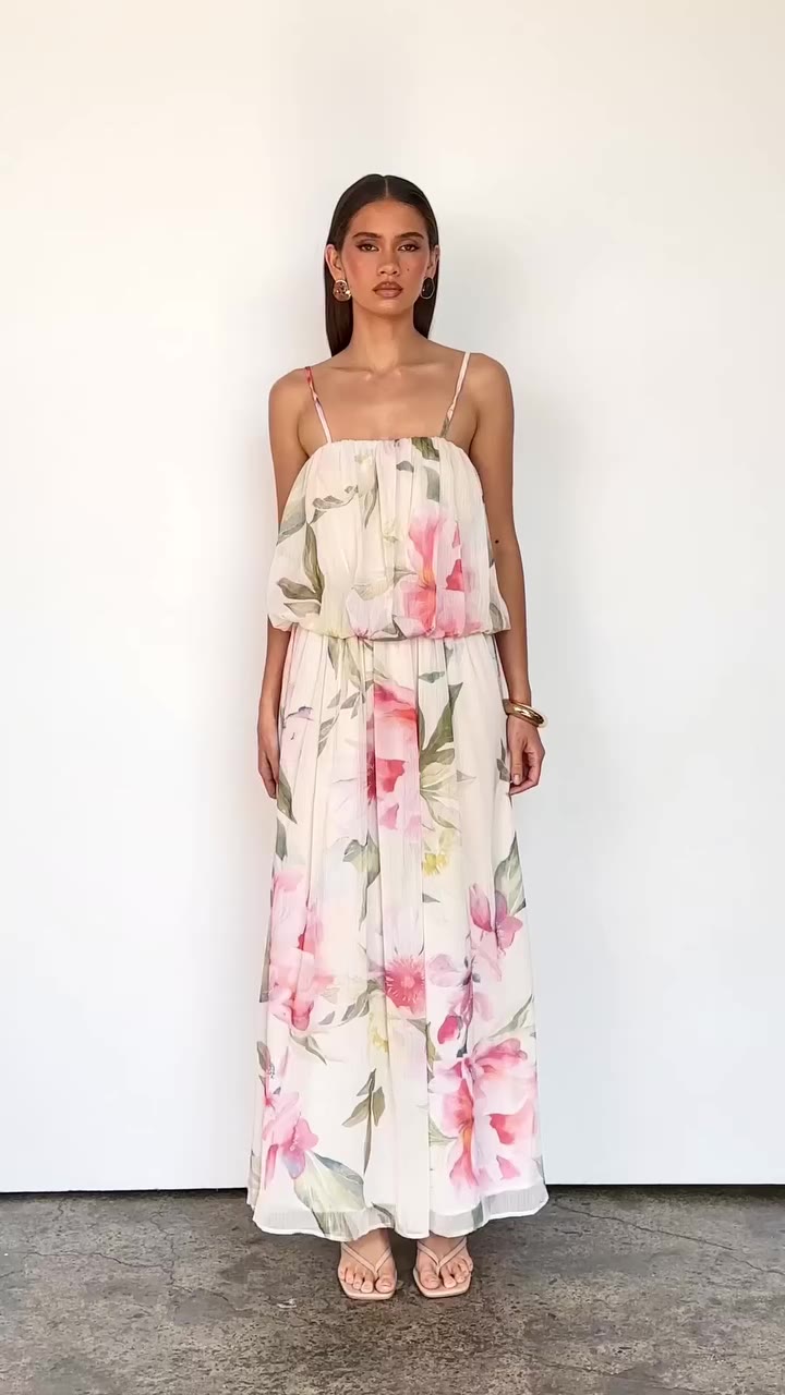 All Eyes On The Taesha Maxi Dress. ⁠ Discover New Arrivals Online Now.