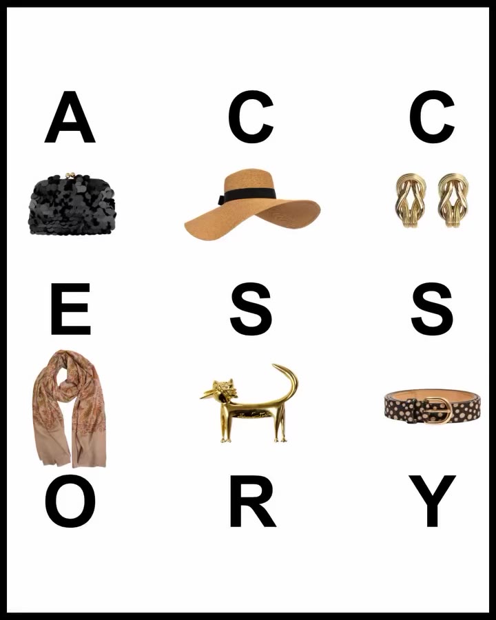 - - The clothes may start the conversation. The accessories finish it. We do…