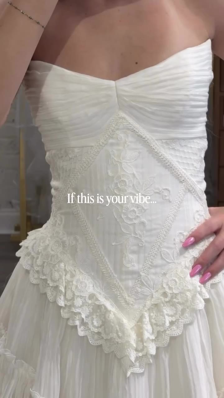 Your wedding dress is waiting at Lovely 💍✨ Send this to a bride-to-be…