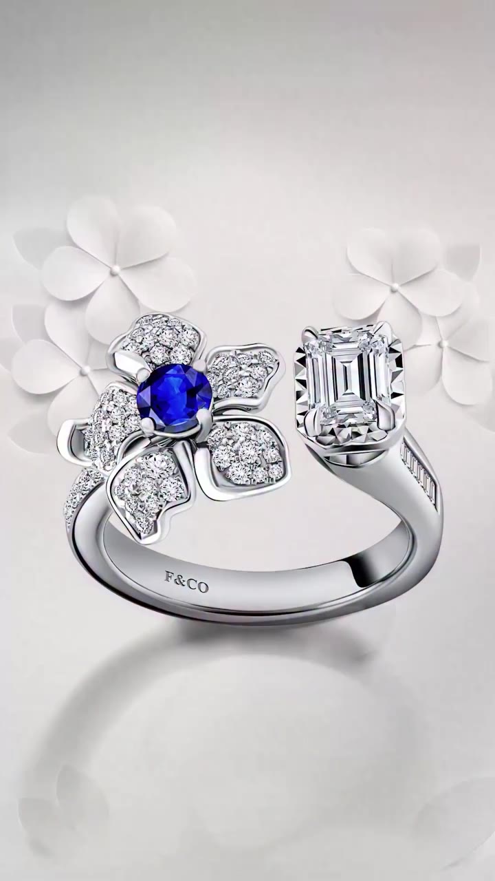 The Fleur d’Espoir ring is a poetic tribute to hope and quiet strength…
