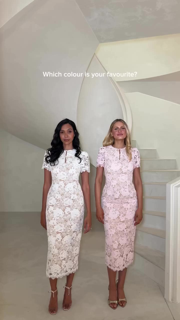 Which colour are you choosing? The Caitlin Dress in soft pink or classic…