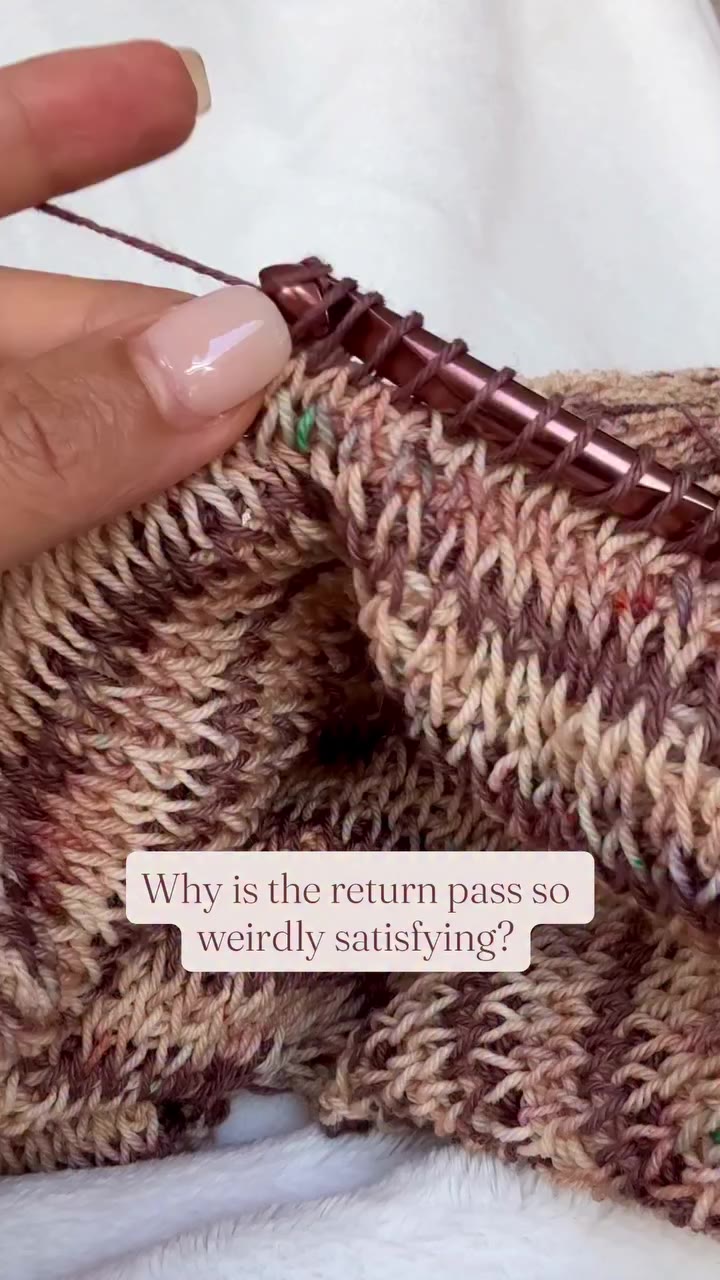 Why is the Tunisian crochet return pass so weirdly satisfying? There’s…