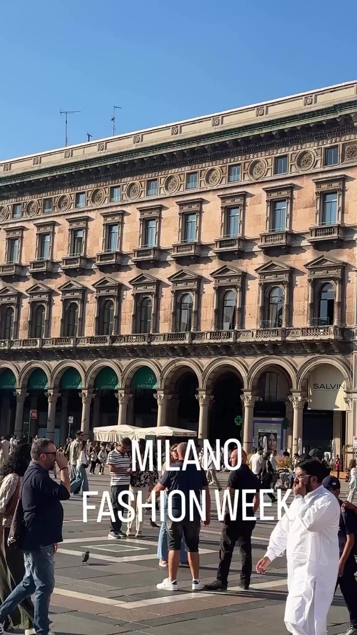 #MILANFashionWeek Standing before the Duomo, Milan feels electric…